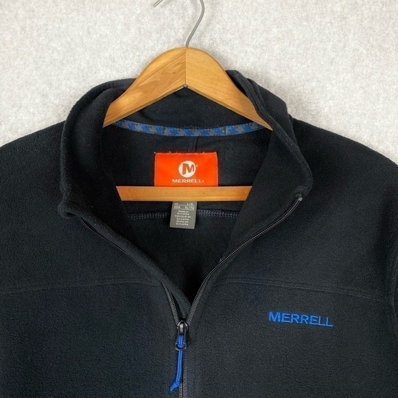 Merrell Black Full Zipper Fleece Jacket Size XL - Picture 3 of 8